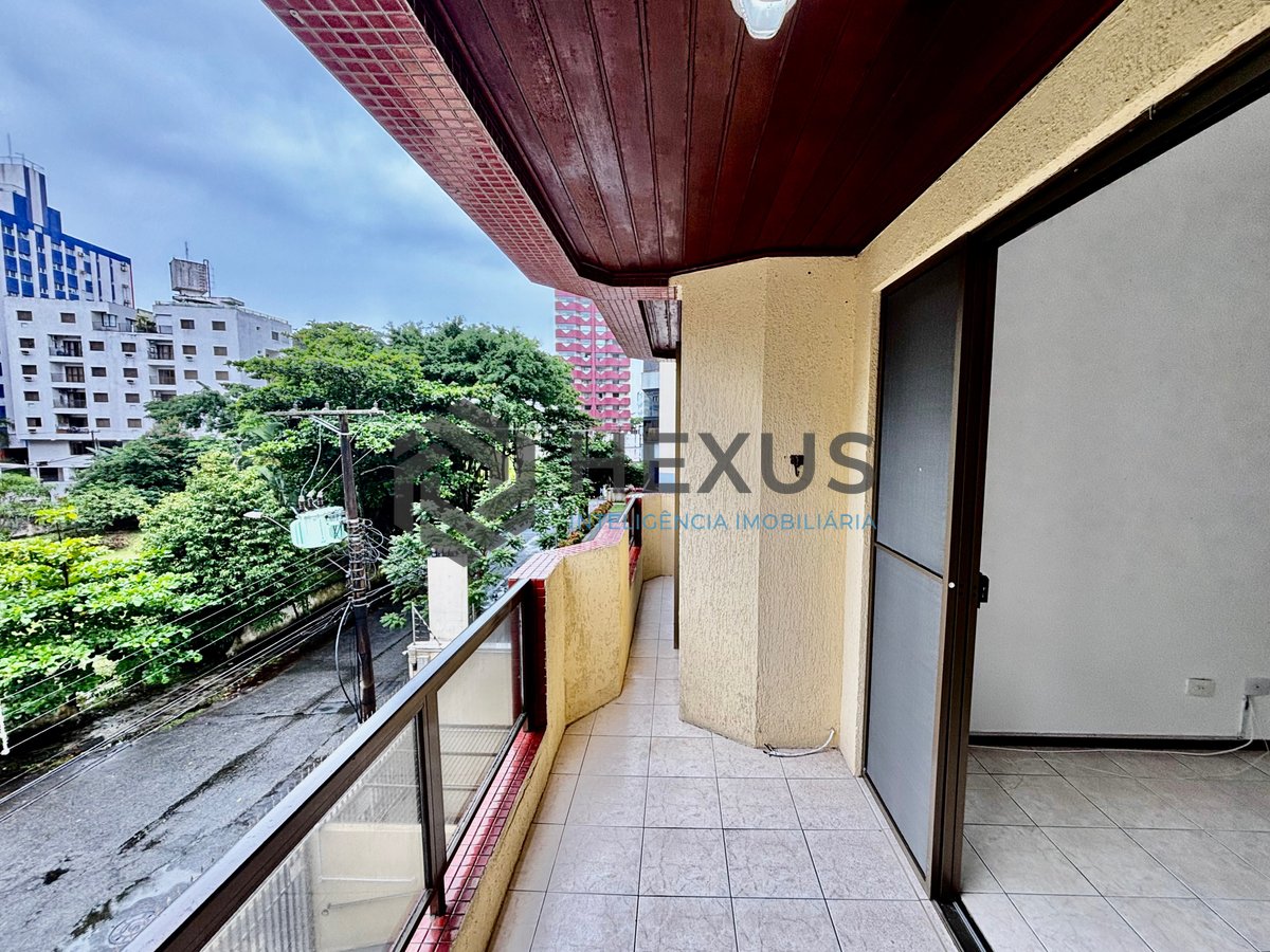 Foto 4 de Apartamento com varanda e lazer no Tombo, Guarujá