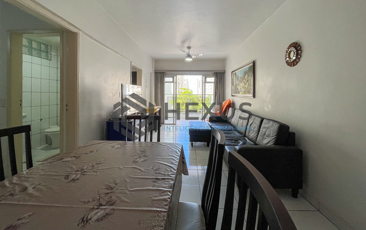 Foto 3 de Apartamento com varanda a 1 quadra da Praia das Pitangueiras e lazer na Praia das Pitangueiras, Guarujá
