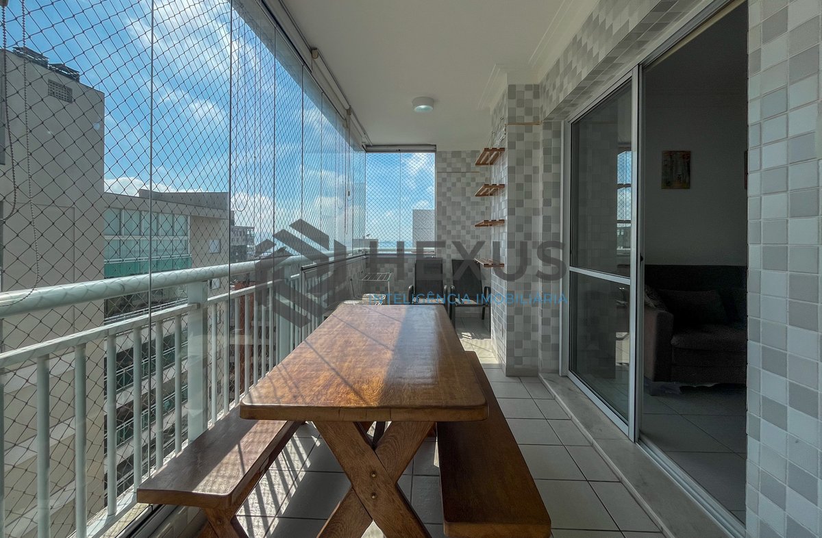 Foto 9 de Apartamento com varanda gourmet vista mar e lazer na beira mar da Praia das Astúrias, Guarujá