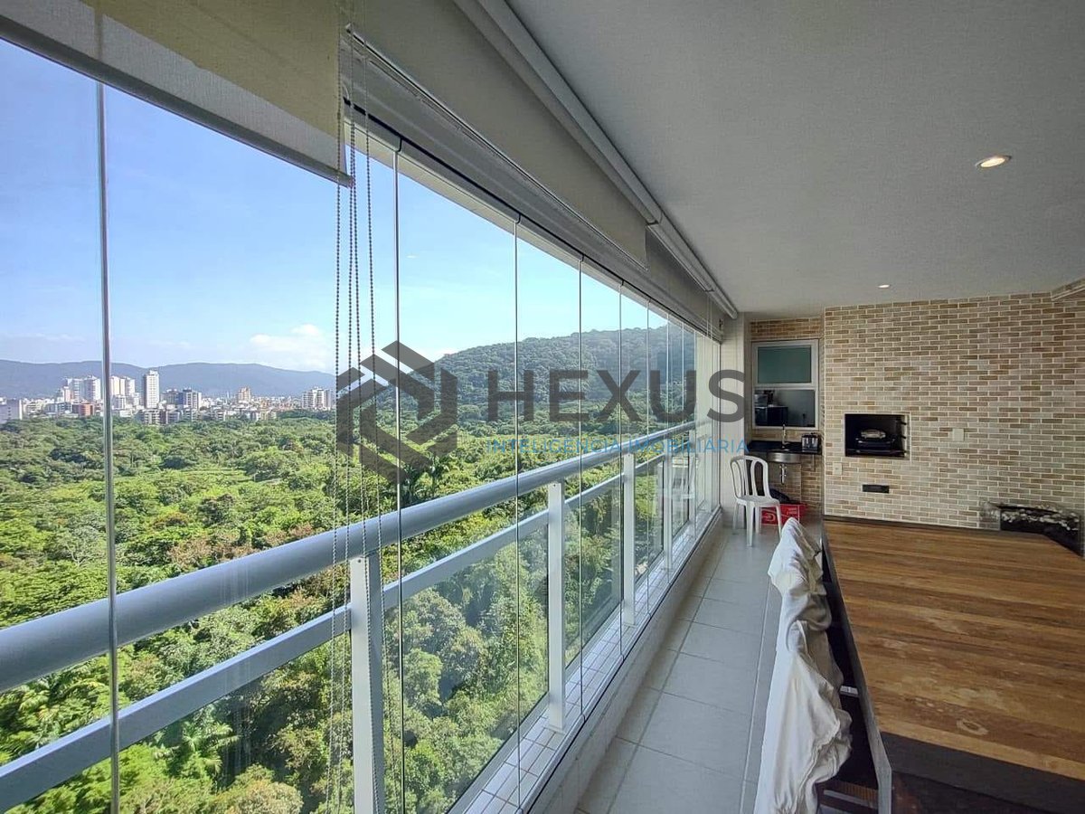 Foto 11 de Apartamento com varanda gourmet vista mar e lazer na Praia da Enseada, Guarujá