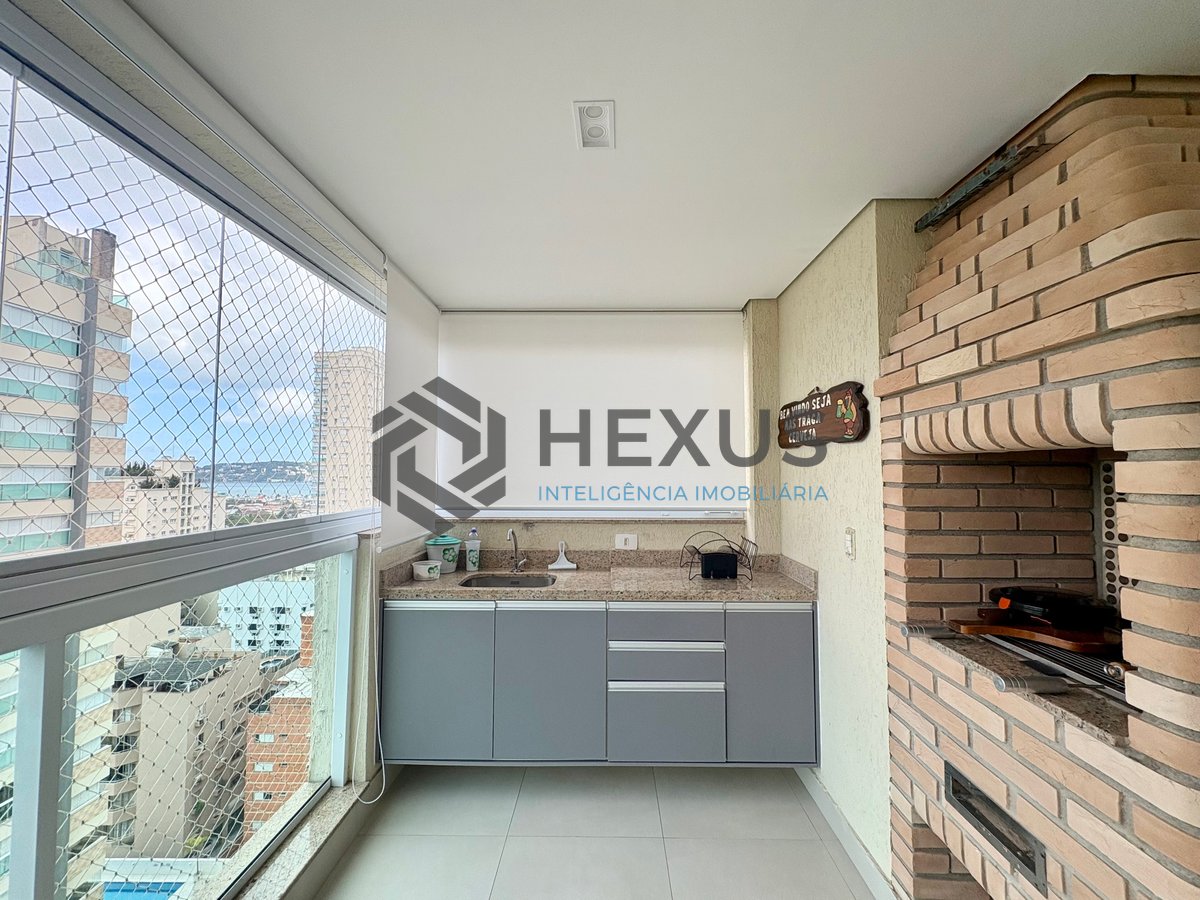 Foto 9 de Apartamento com varanda gourmet vista mar e lazer na Praia da Enseada, Guarujá