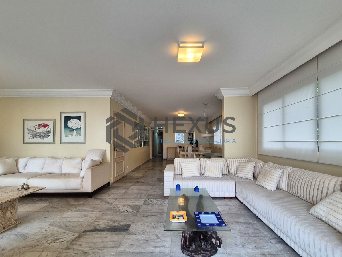Foto 3 de Apartamento com varanda vista mar a 1 quadra da praia nas Pitangueiras, Guarujá