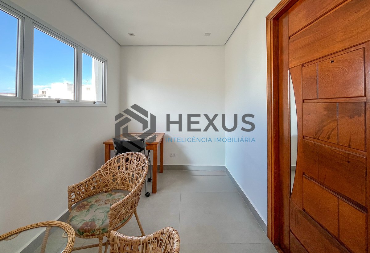 Foto 8 de Apartamento reformado com varanda gourmet vista mar a 1 quadra mar da praia nas Pitangueiras, Guarujá
