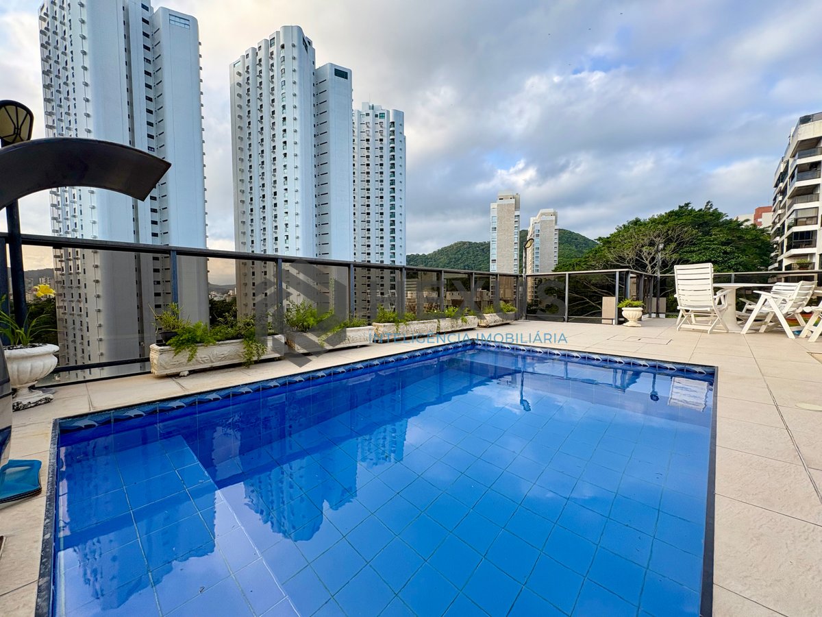 Foto 35 de Cobertura duplex com varanda vista mar e lazer na beira mar da Praia da Enseada, Guarujá