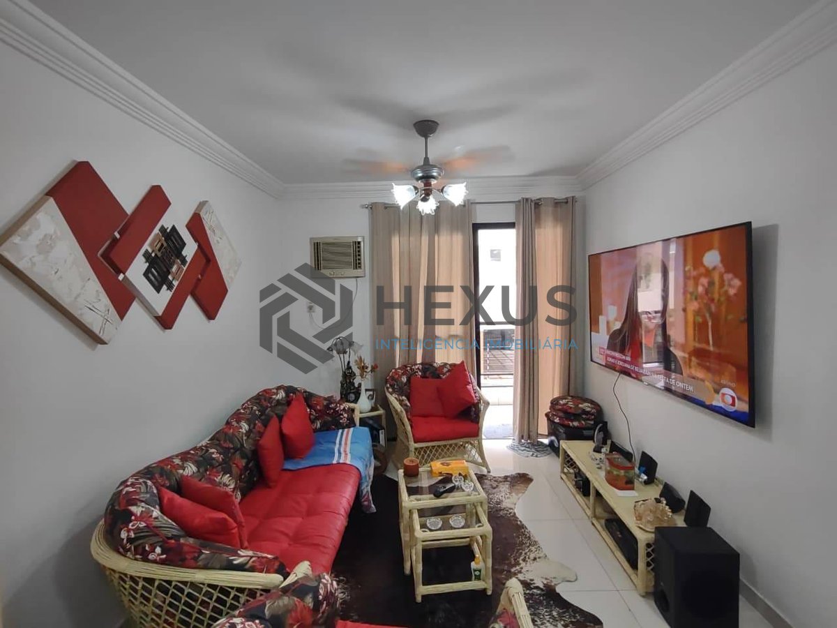 Foto 3 de Apartamento reformado com varanda e lazer na Praia da Enseada, Guarujá