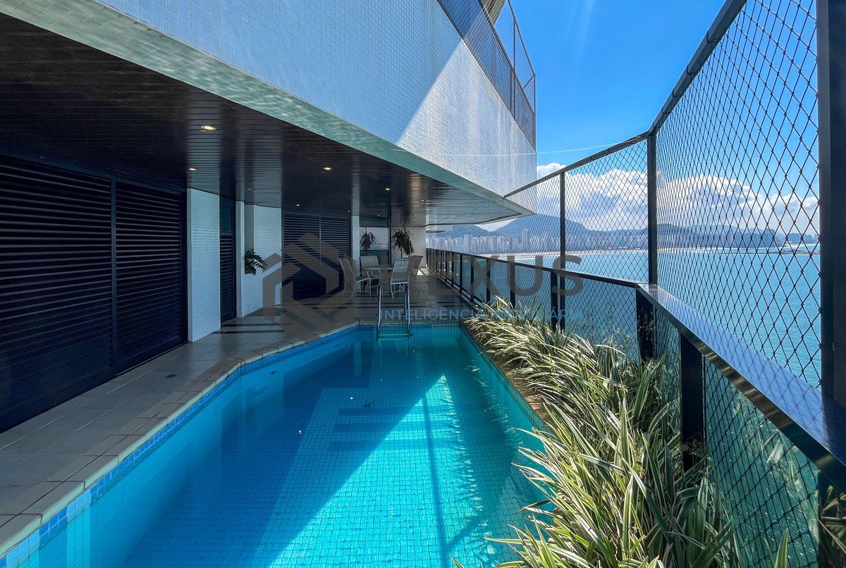 Foto 19 de Apartamento de alto padrão frente mar com varanda gourmet vista mar e lazer no Jardim Astúrias, Guarujá