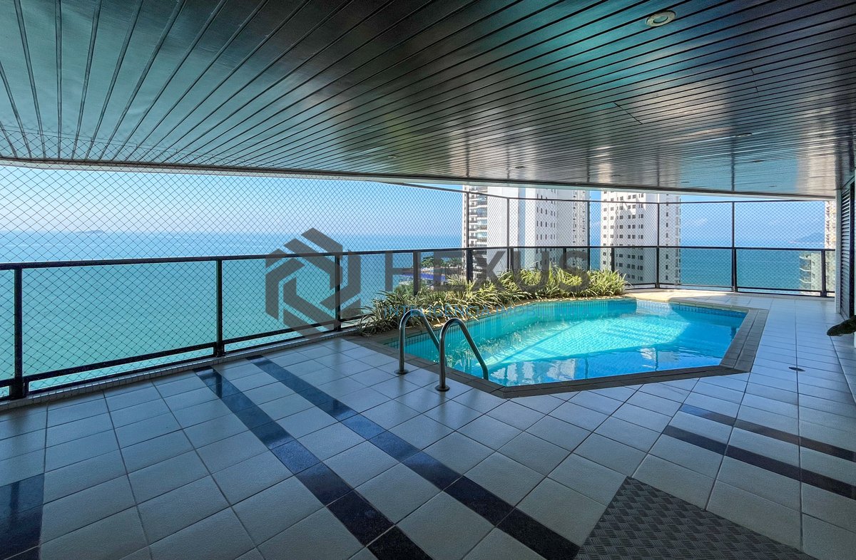 Foto 36 de Apartamento de alto padrão frente mar com varanda gourmet vista mar e lazer no Jardim Astúrias, Guarujá
