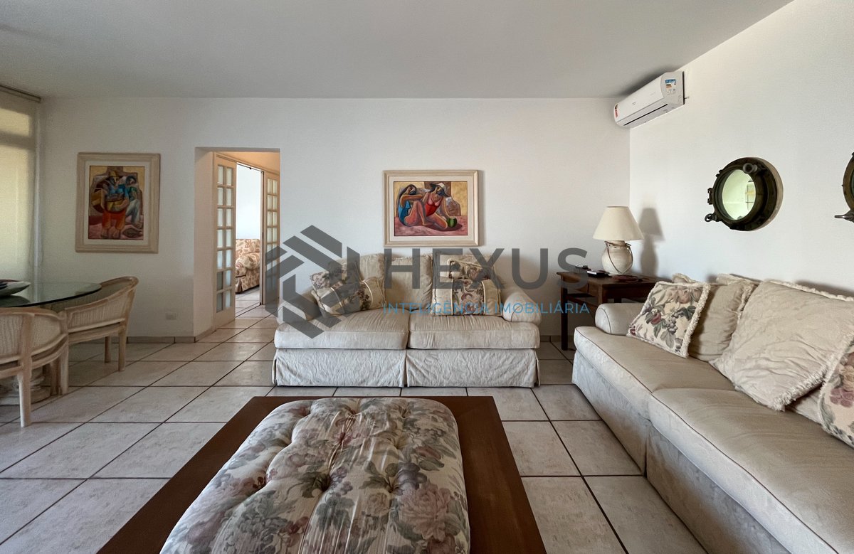 Foto 5 de Apartamento frente mar com varanda vista mar e lazer nas Pitangueiras, Guarujá