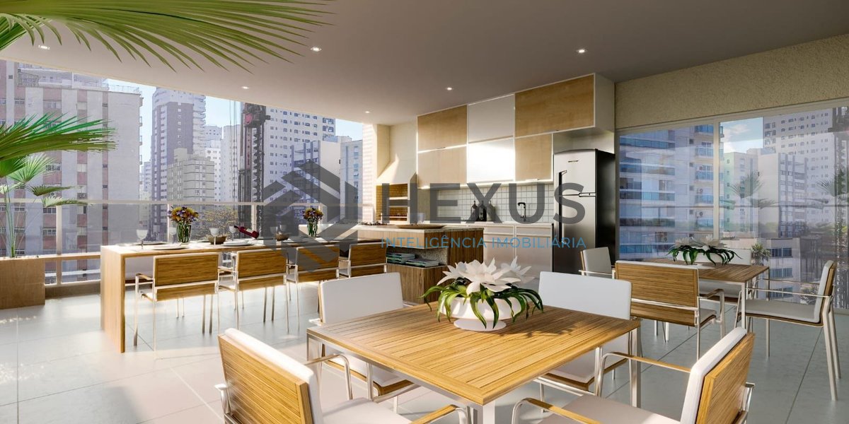 Foto 20 de Apartamento com varanda gourmet e lazer na Enseada, Guarujá