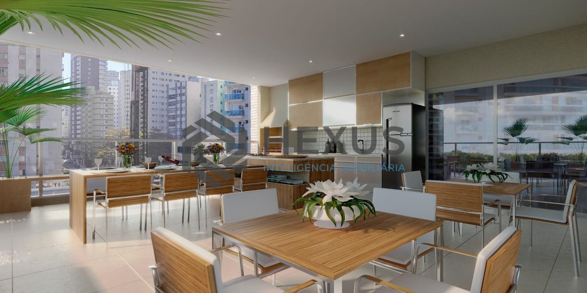 Foto 28 de Apartamento com varanda gourmet e lazer na Enseada, Guarujá