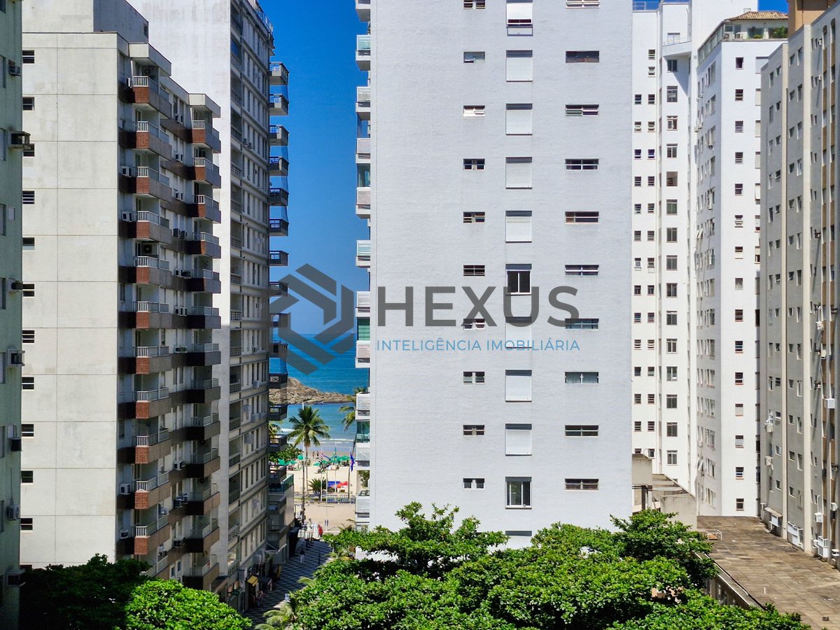 Foto 14 de Apartamento reformado com varanda vista mar e lazer a 2 quadras da praia nas Pitangueiras, Guarujá