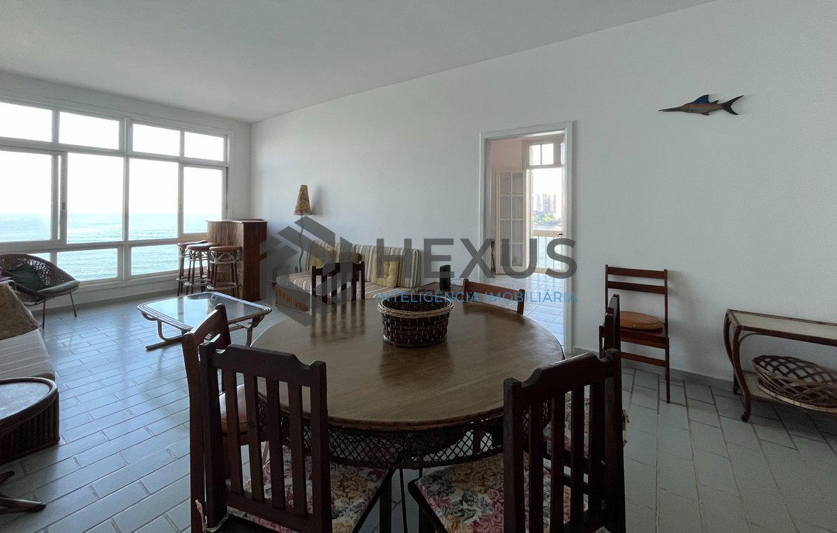 Foto 4 de Apartamento frente mar com vista mar nas Pitangueiras, Guarujá