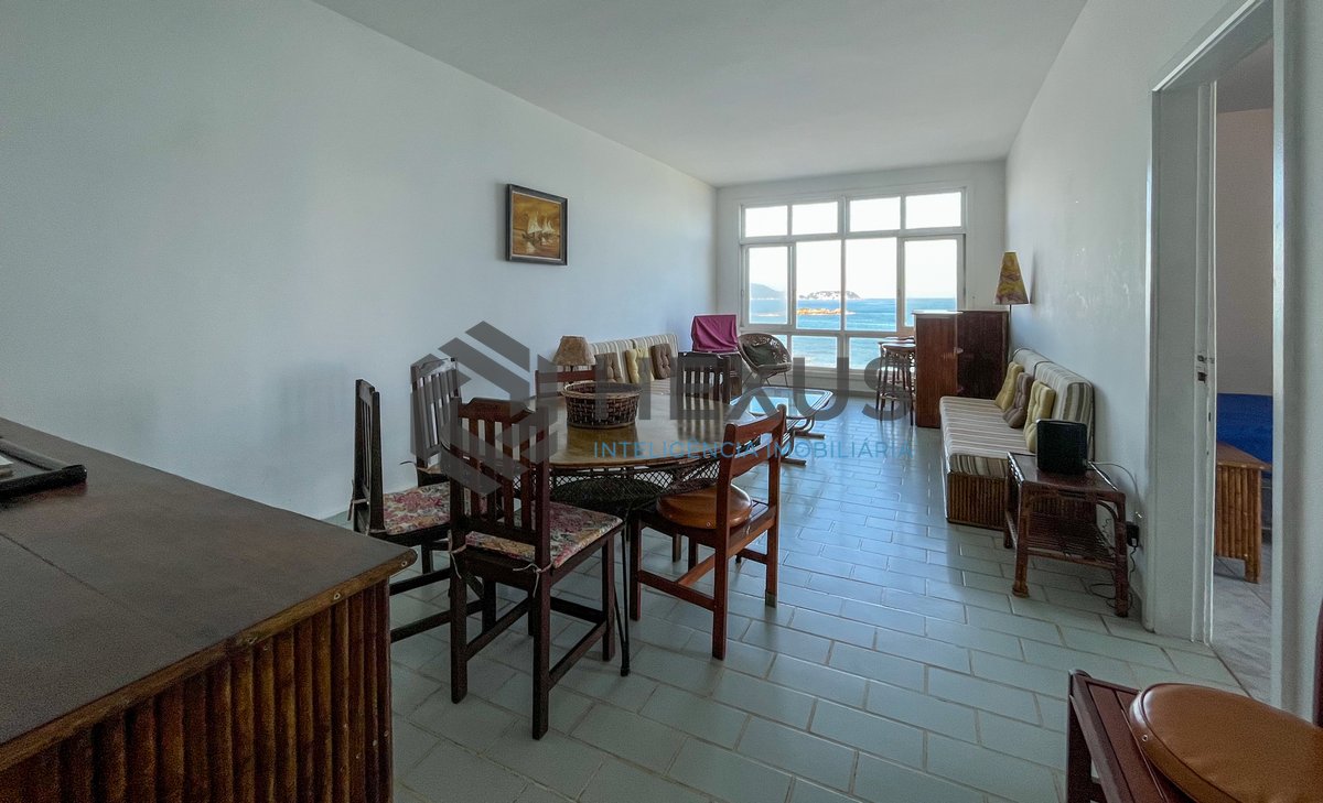 Foto 5 de Apartamento frente mar com vista mar nas Pitangueiras, Guarujá