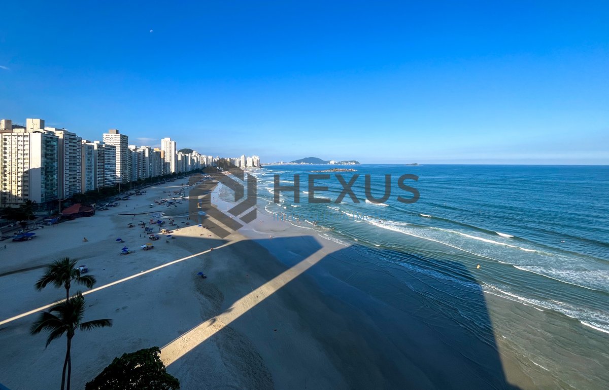 Foto 7 de Apartamento frente mar com vista mar nas Pitangueiras, Guarujá