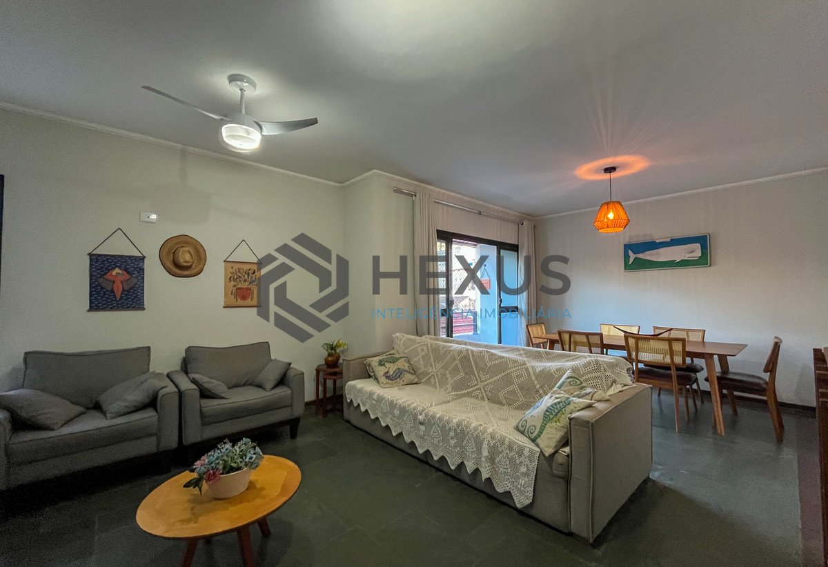 Foto 5 de Apartamento com varanda e lazer a 400m da Praia nas Pitangueiras, Guarujá