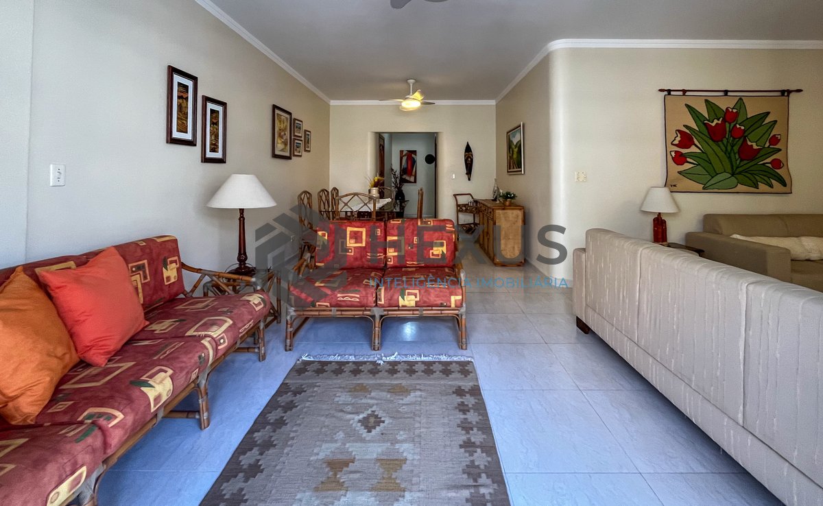 Foto 8 de Apartamento com varanda vista mar a 1 quadra da praia nas Pitangueiras, Guarujá