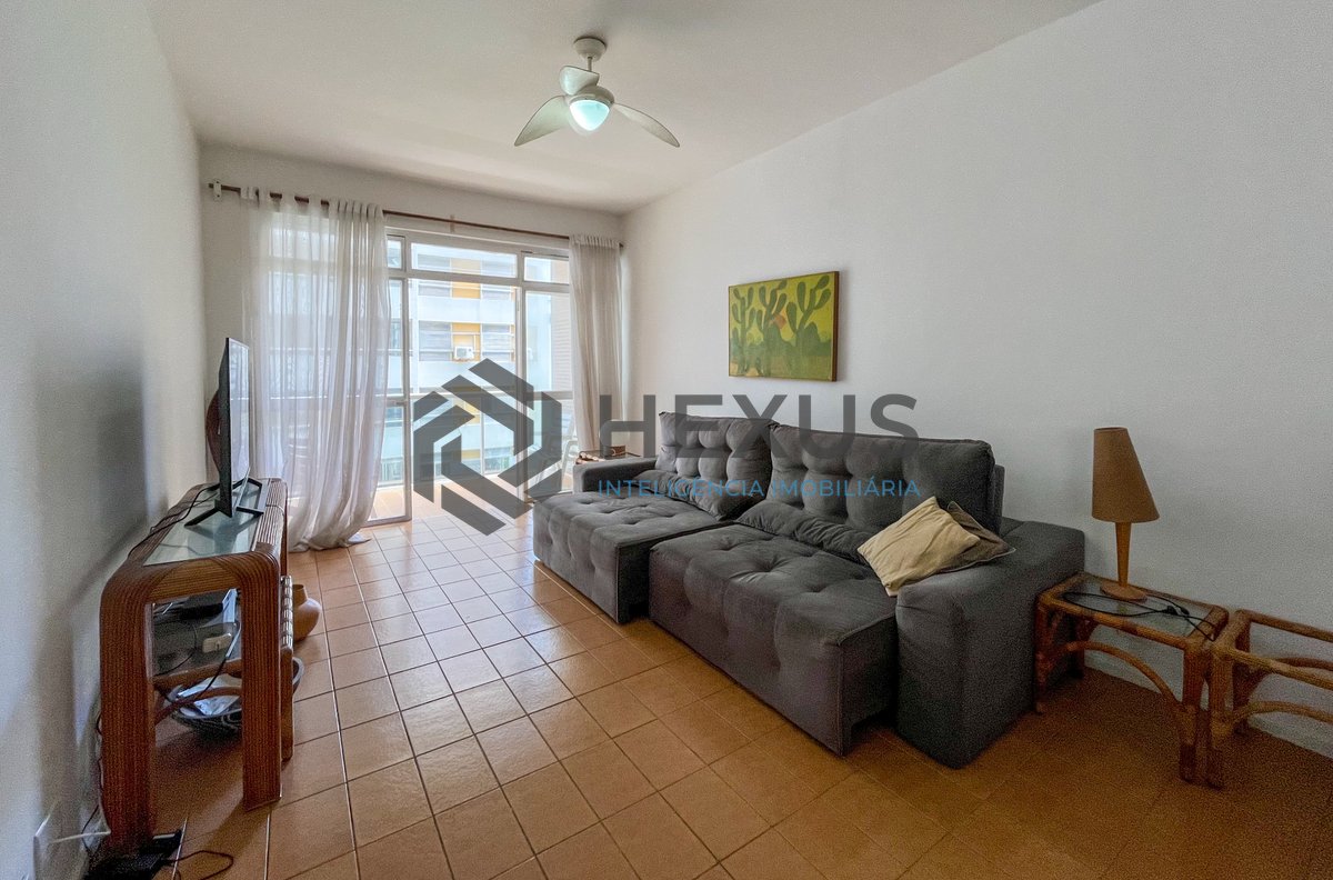 Foto 8 de Apartamento com varanda vista mar a 80m da praia nas Pitangueiras, Guarujá