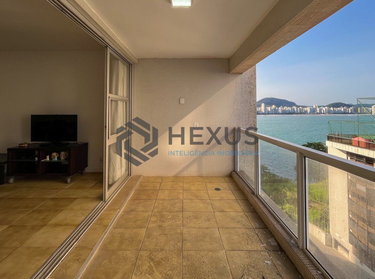 Foto 12 de Apartamento com varanda vista mar e lazer no Jardim Astúrias, Guarujá