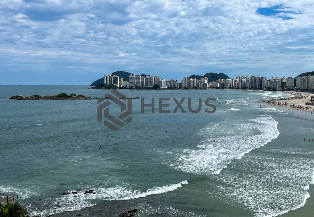 Foto 10 de Apartamento frente mar com varanda vista mar nas Pitangueiras, Guarujá