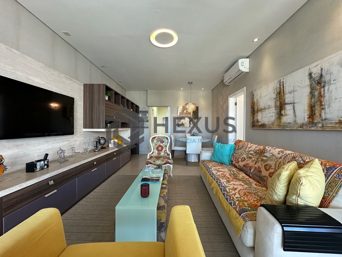 Foto 4 de Apartamento alto padrão com varanda gourmet vista mar e lazer a 250m da praia na Enseada, Guarujá