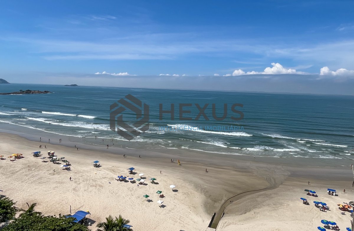 Foto 15 de Apartamento frente mar com varanda vista mar nas Pitangueiras, Guarujá
