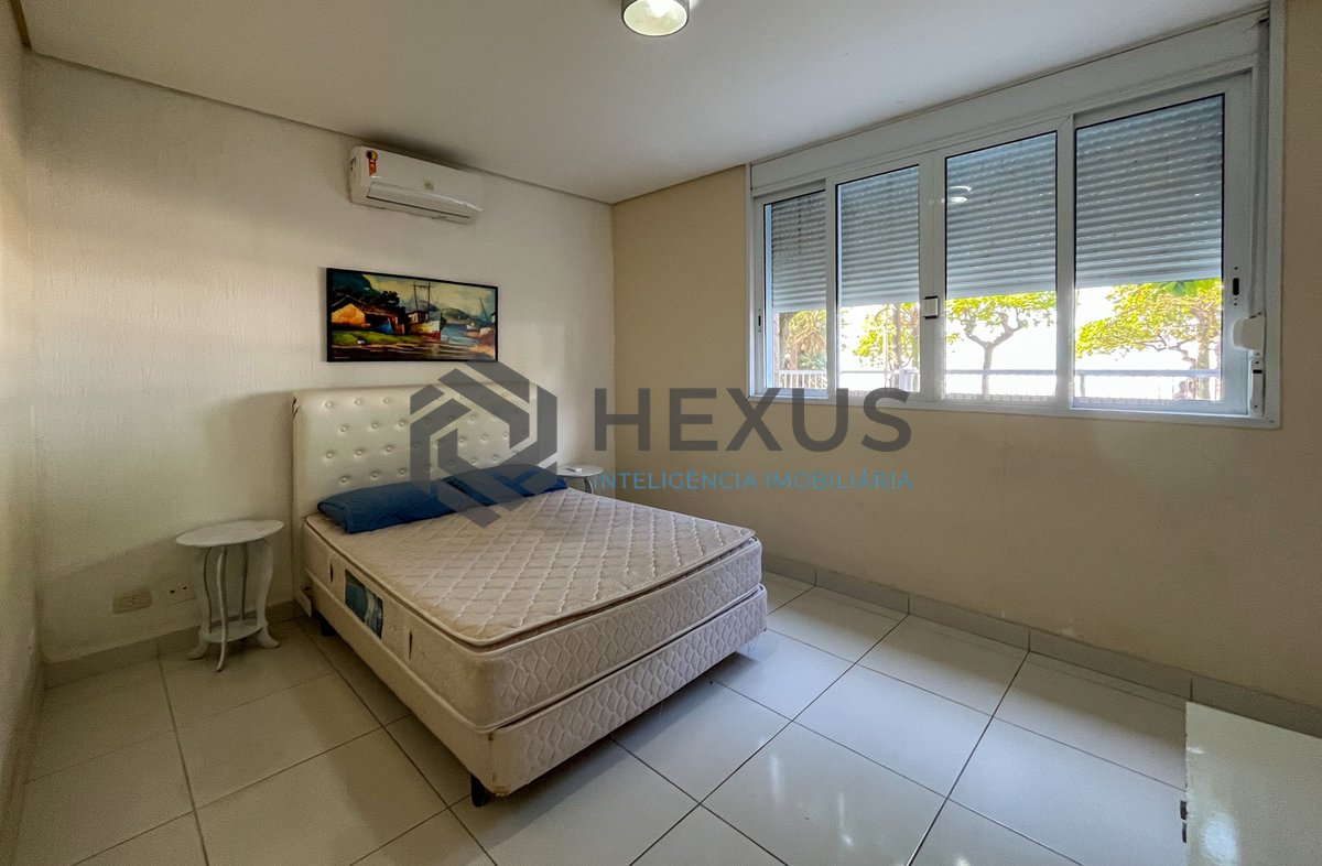 Foto 9 de Apartamento térreo frente mar com vista mar e lazer nas Pitangueiras, Guarujá