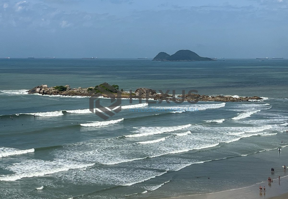 Foto 13 de Apartamento frente mar com vista mar e lazer nas Pitangueiras, Guarujá