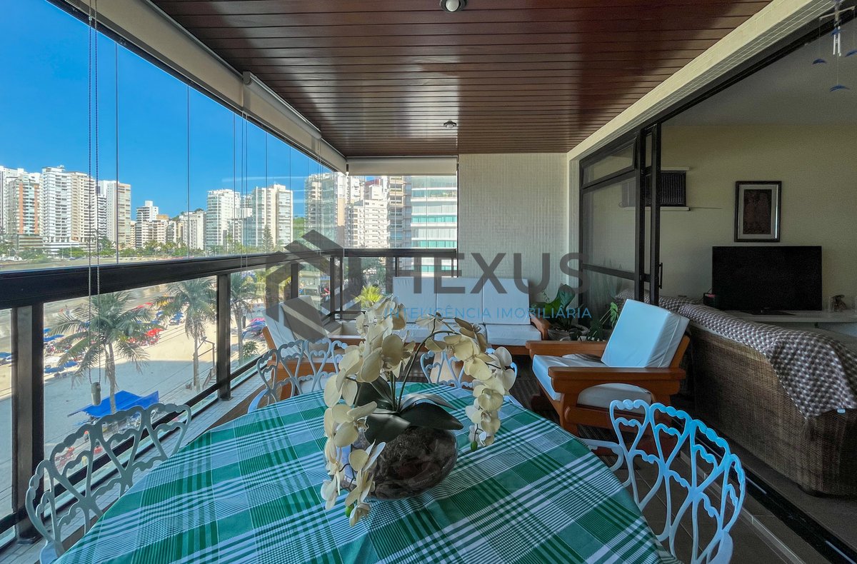 Foto 11 de Apartamento frente mar com varanda e lazer no Jardim Astúrias, Guarujá