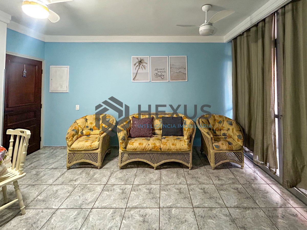 Foto 4 de Apartamento com varanda e lazer a 150m da praia na Enseada, Guarujá