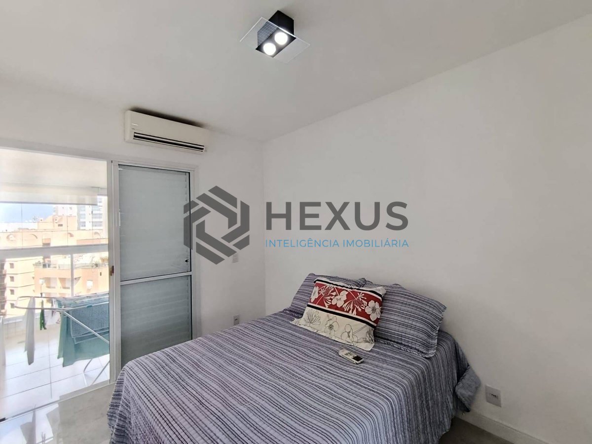 Foto 16 de Apartamento com varanda gourmet vista mar e lazer na Enseada, Guarujá