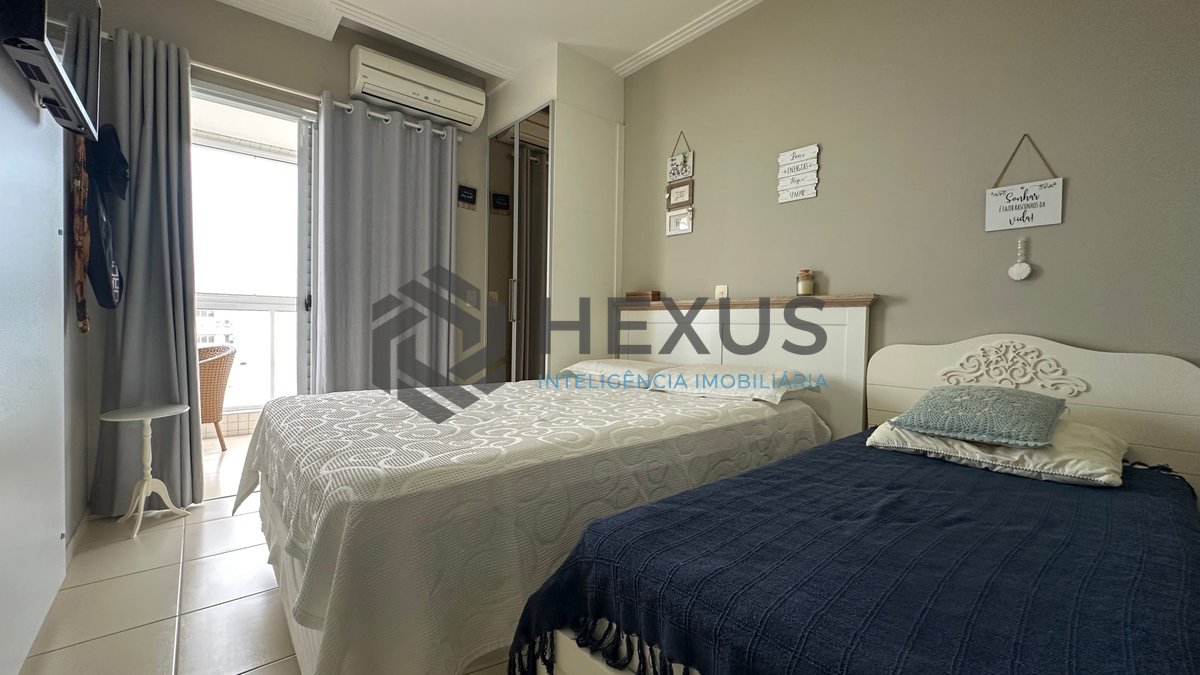 Foto 12 de Apartamento com varanda gourmet vista mar e lazer na Enseada, Guarujá