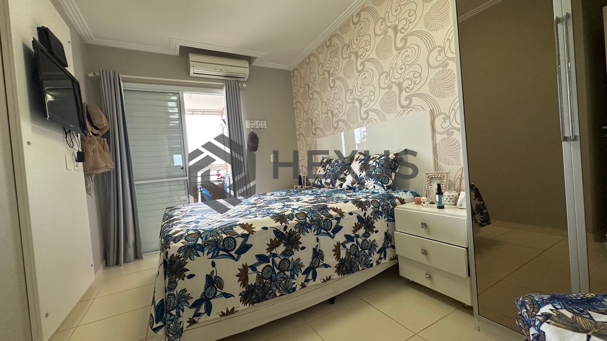Foto 14 de Apartamento com varanda gourmet vista mar e lazer na Enseada, Guarujá