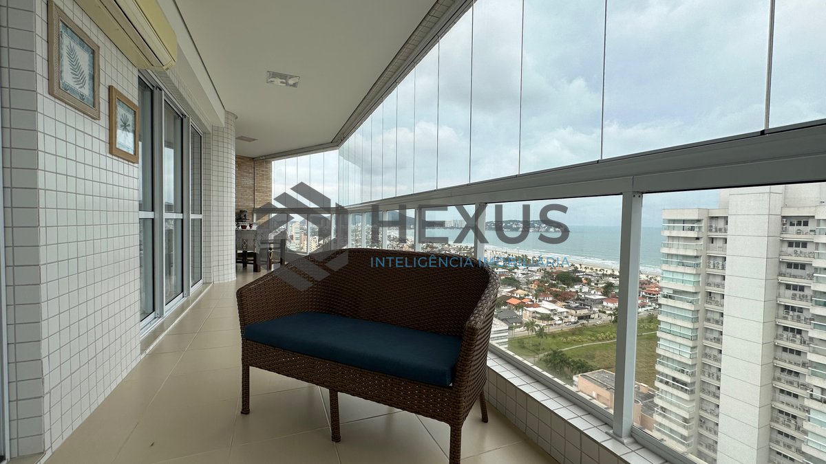 Foto 18 de Apartamento com varanda gourmet vista mar e lazer na Enseada, Guarujá