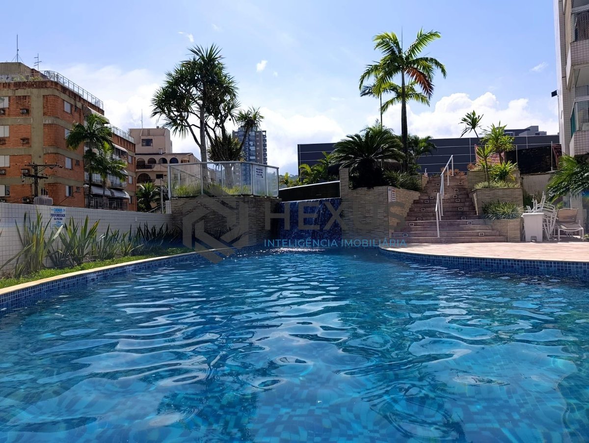 Foto 23 de Apartamento com varanda gourmet vista mar e lazer na Enseada, Guarujá