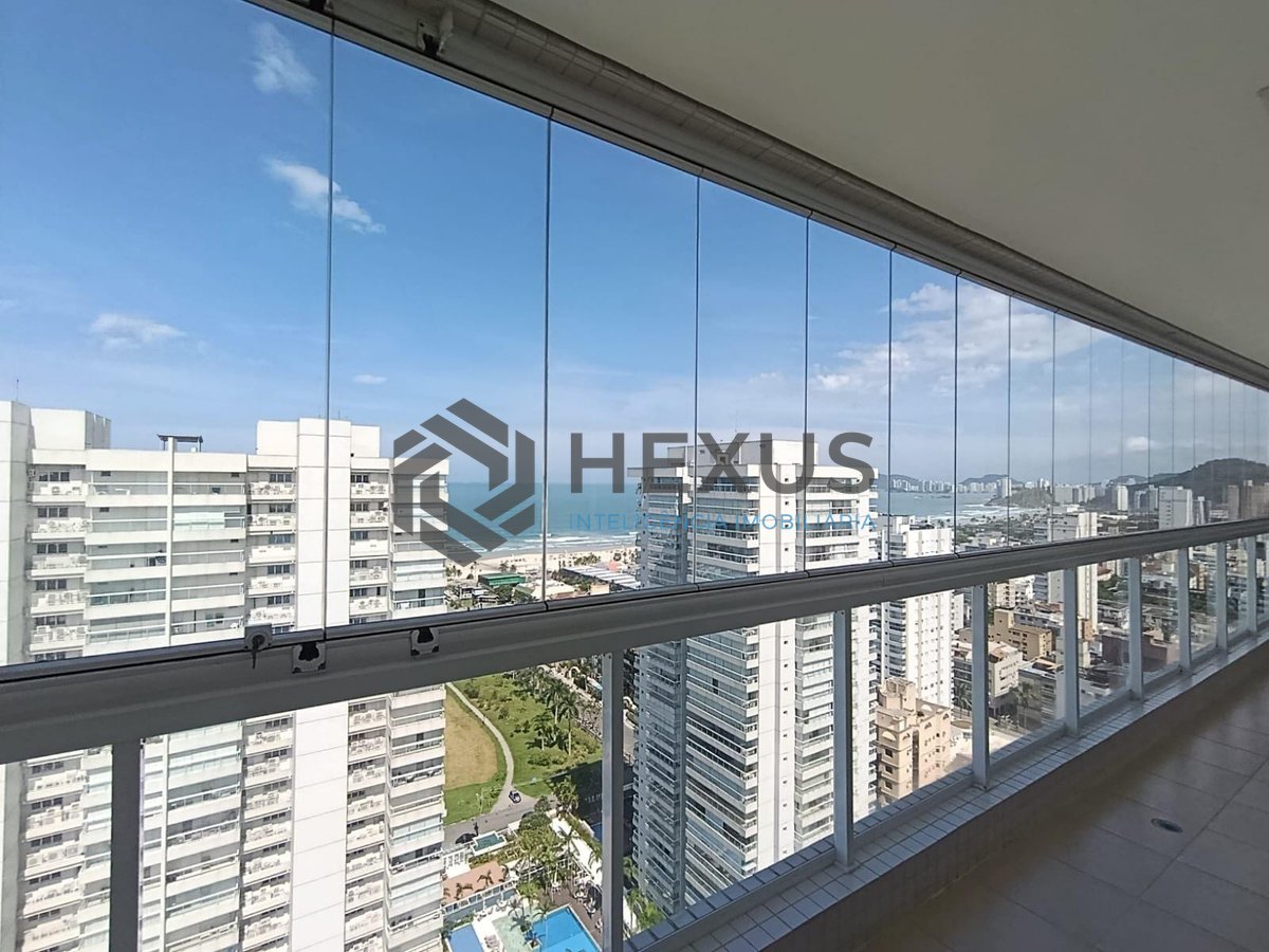 Foto 11 de Apartamento com varanda gourmet vista mar e lazer na Enseada, Guarujá