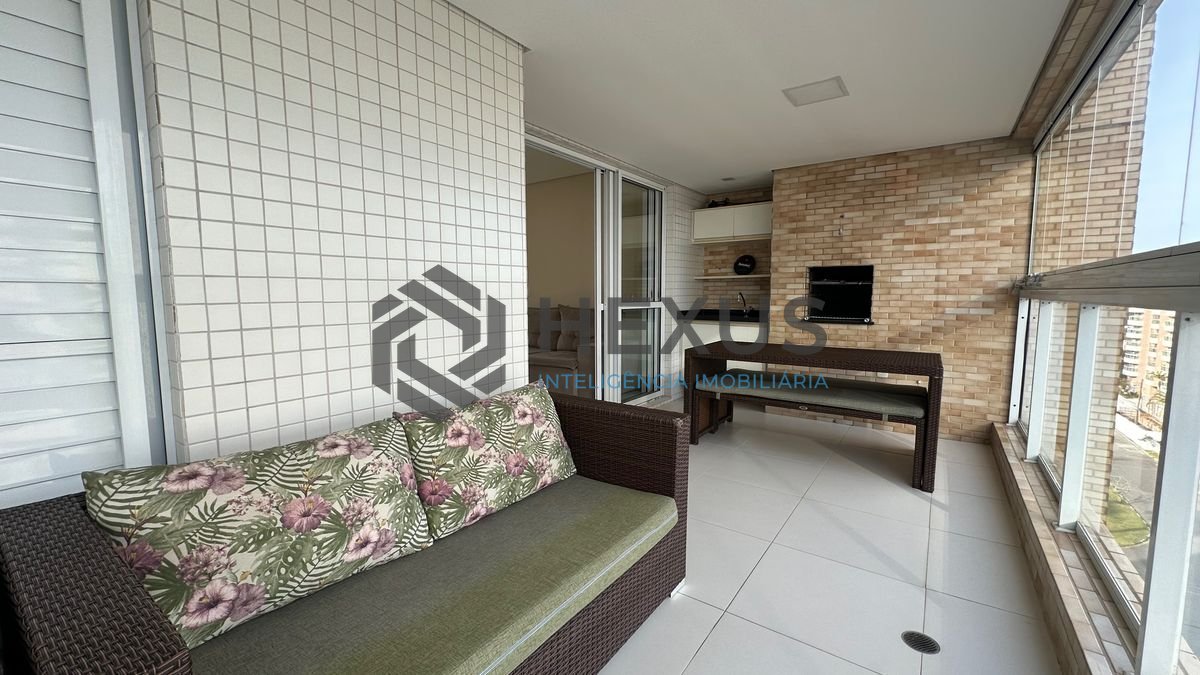 Foto 11 de Apartamento com varanda e lazer a 200m da praia nas Pitangueiras, Guarujá