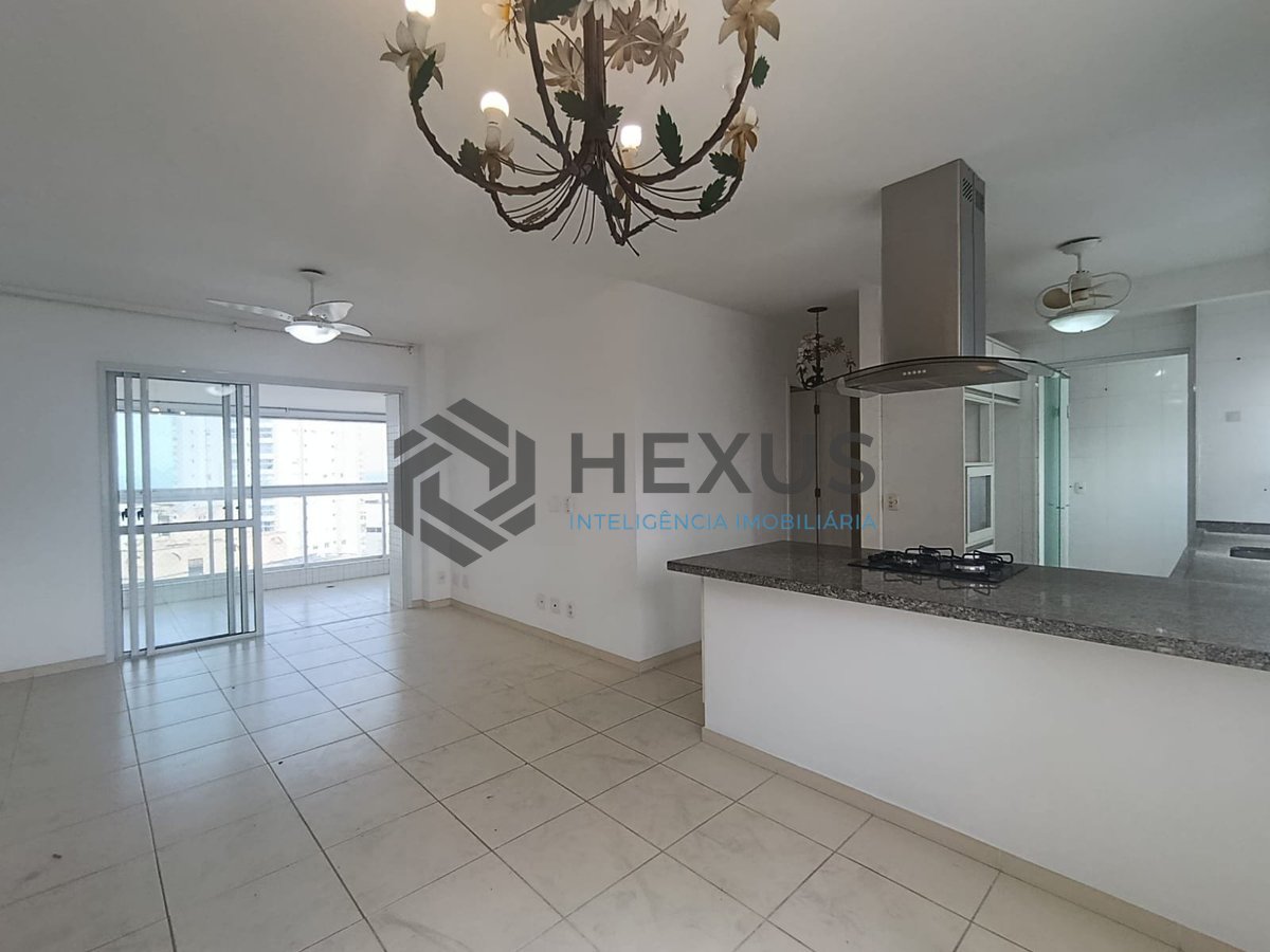 Foto 3 de Apartamento com varanda gourmet vista mar e lazer na Enseada, Guarujá