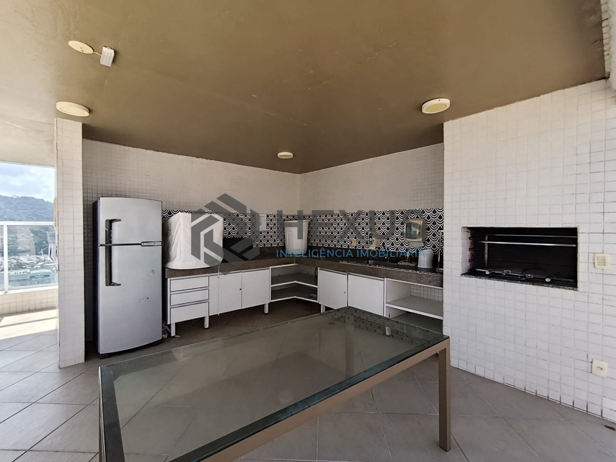 Foto 48 de Apartamento com varanda gourmet vista mar e lazer na Enseada, Guarujá