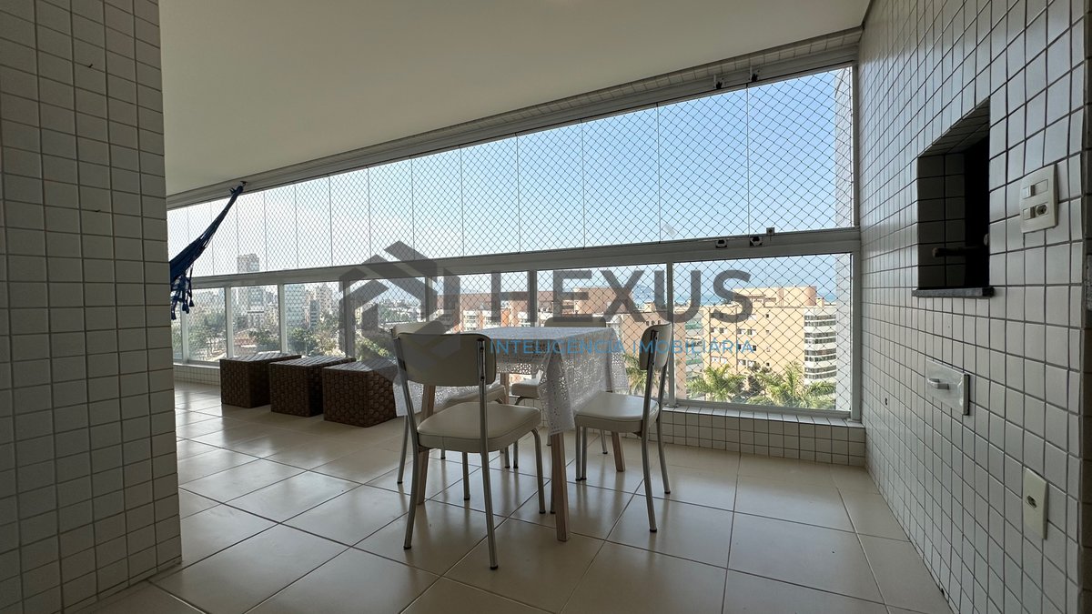 Foto 11 de Apartamento com varanda gourmet vista mar e lazer na Enseada, Guarujá