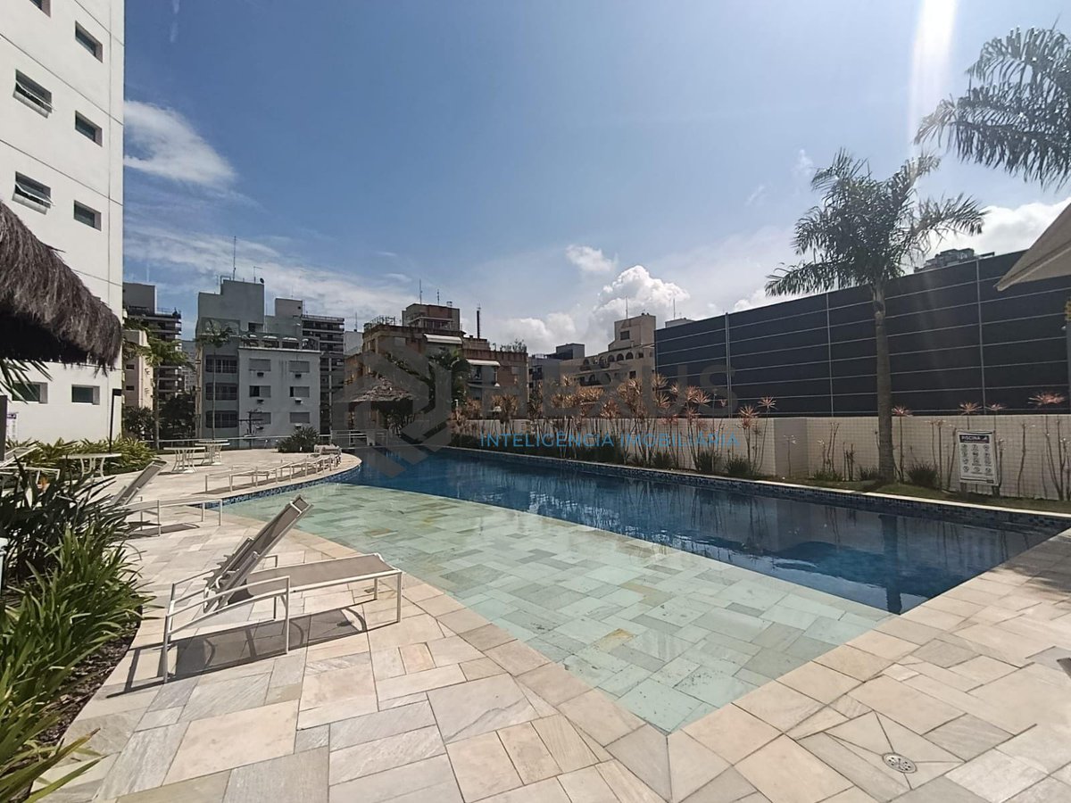 Foto 30 de Apartamento com varanda gourmet vista mar e lazer na Enseada, Guarujá