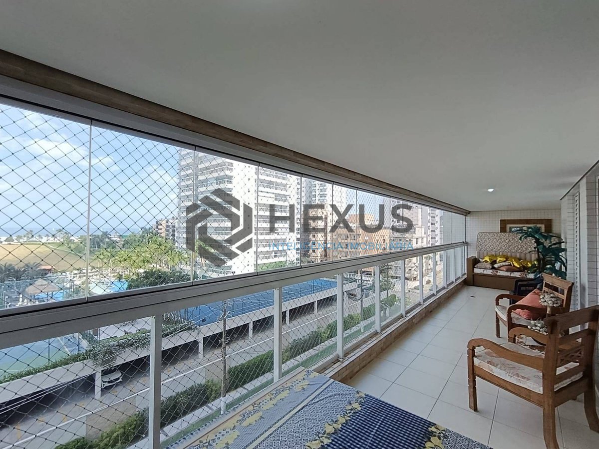 Foto 2 de Apartamento com varanda gourmet vista mar e lazer na Enseada, Guarujá