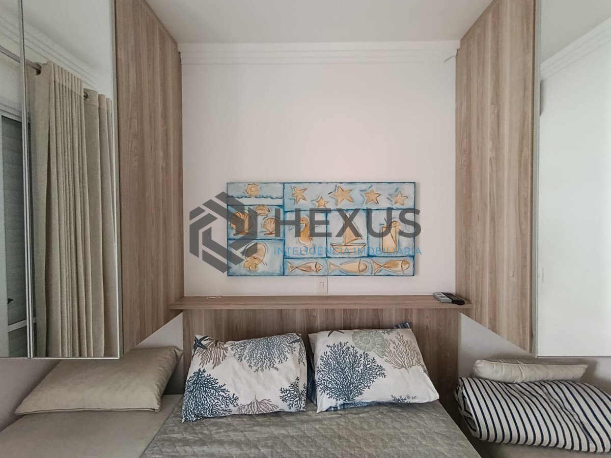 Foto 12 de Apartamento com varanda gourmet vista mar e lazer na Enseada, Guarujá