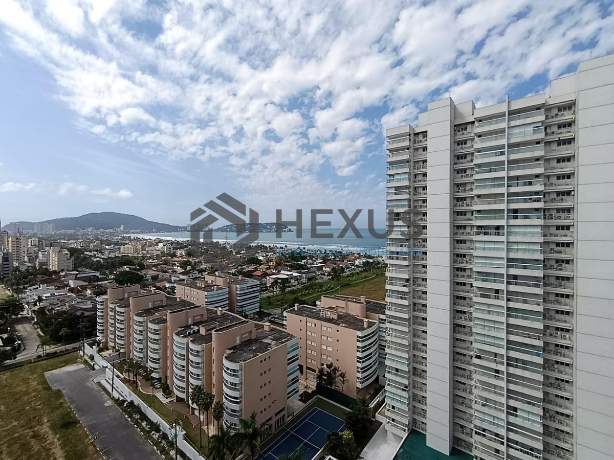 Foto 12 de Apartamento com varanda gourmet vista mar e lazer na Enseada, Guarujá