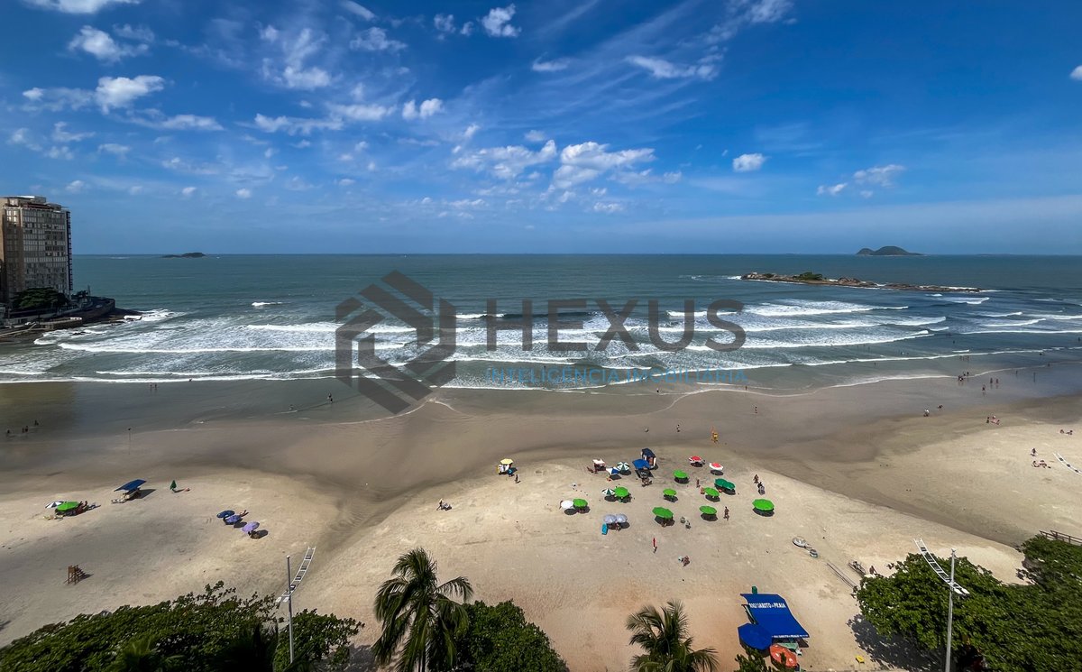 Foto 11 de Apartamento reformado frente mar com vista mar e lazer nas Pitangueiras, Guarujá