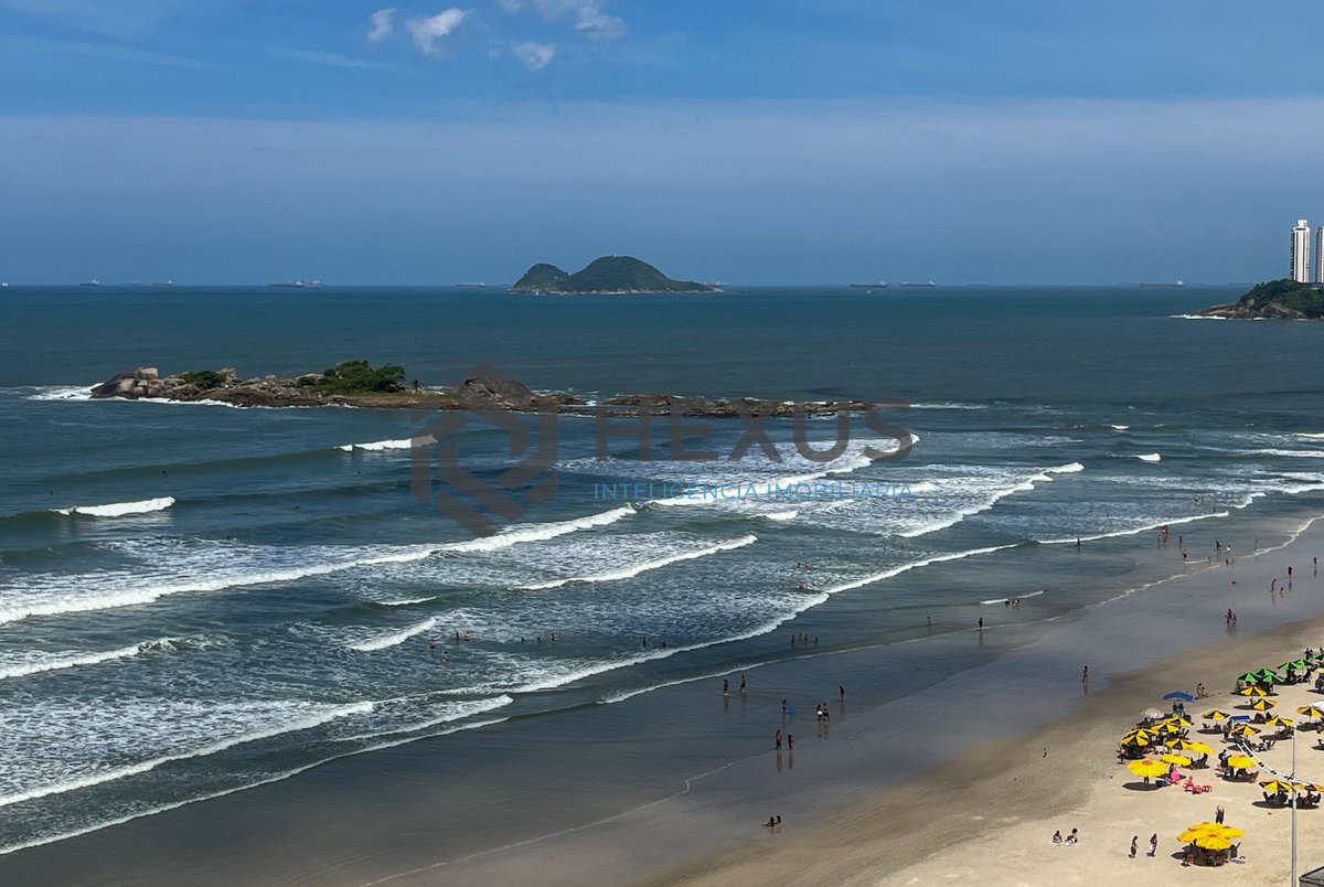 Foto 16 de Apartamento reformado frente mar com vista mar e lazer nas Pitangueiras, Guarujá