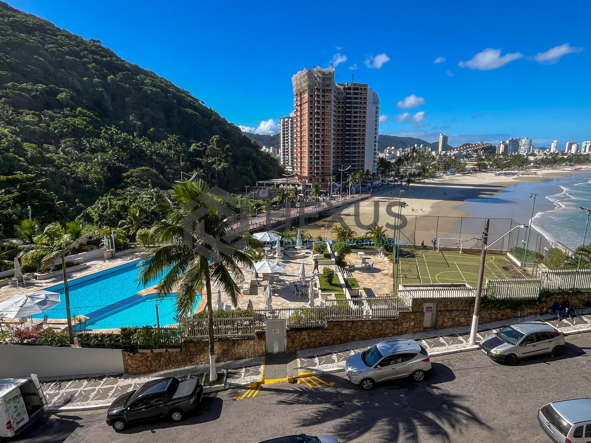 Foto 18 de Apartamento frente mar com varanda vista mar e lazer nas Pitangueiras, Guarujá