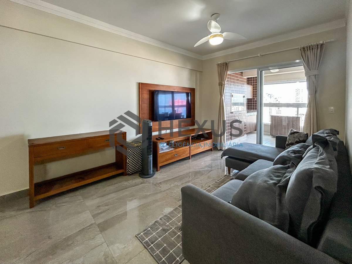 Foto 9 de Apartamento reformado com varanda gourmet vista mar e lazer a 600m da praia no Jardim Astúrias, Guarujá