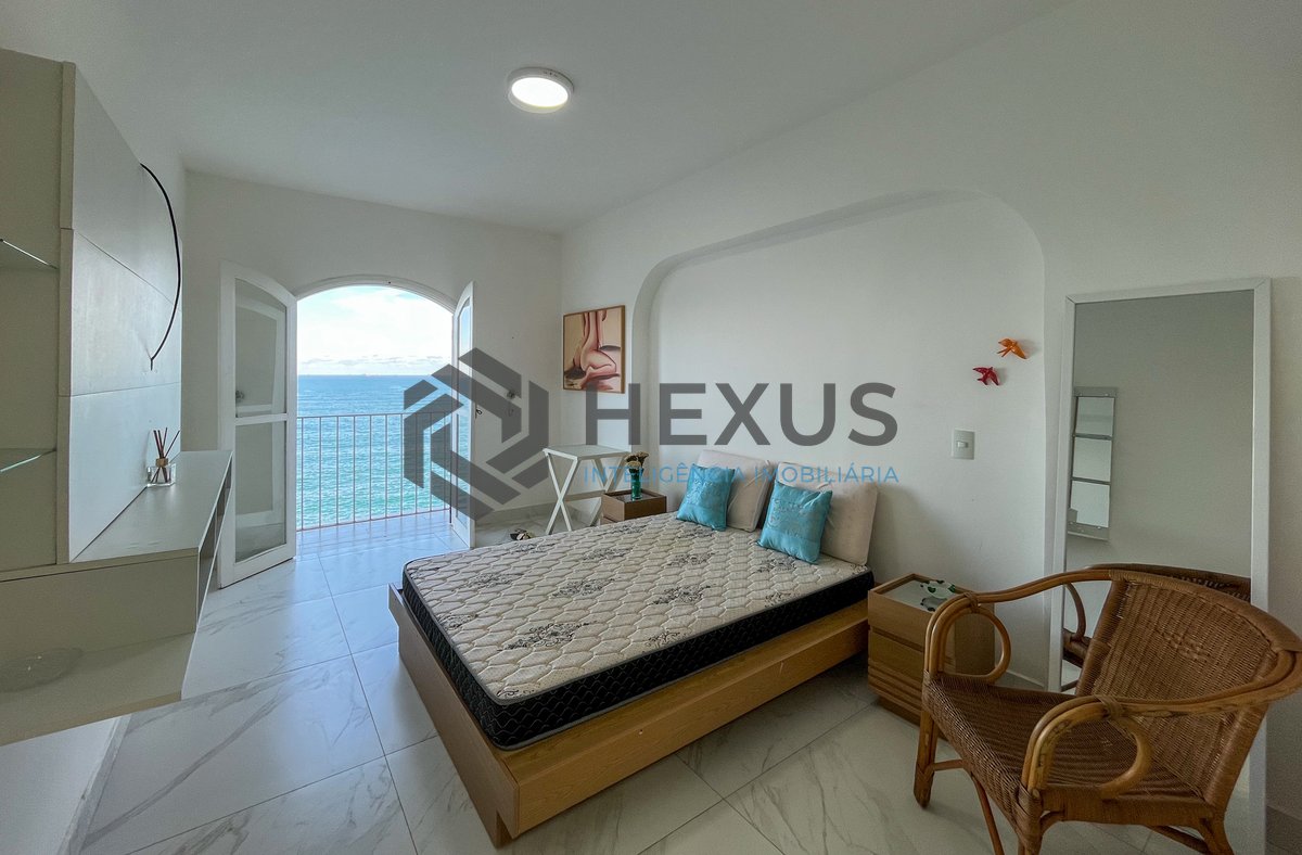 Foto 30 de Apartamento frente mar com varanda vista mar nas Pitangueiras, Guarujá