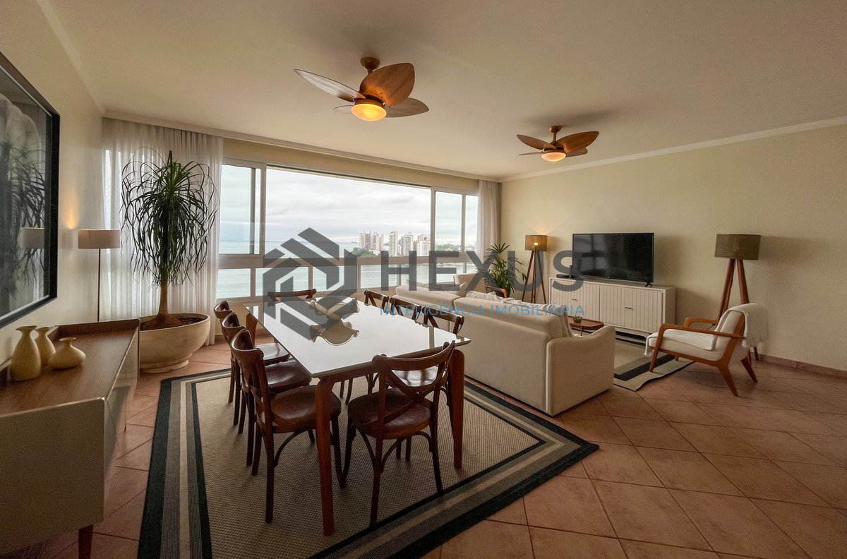 Foto 2 de Apartamento frente mar com vista mar e lazer nas Pitangueiras, Guarujá