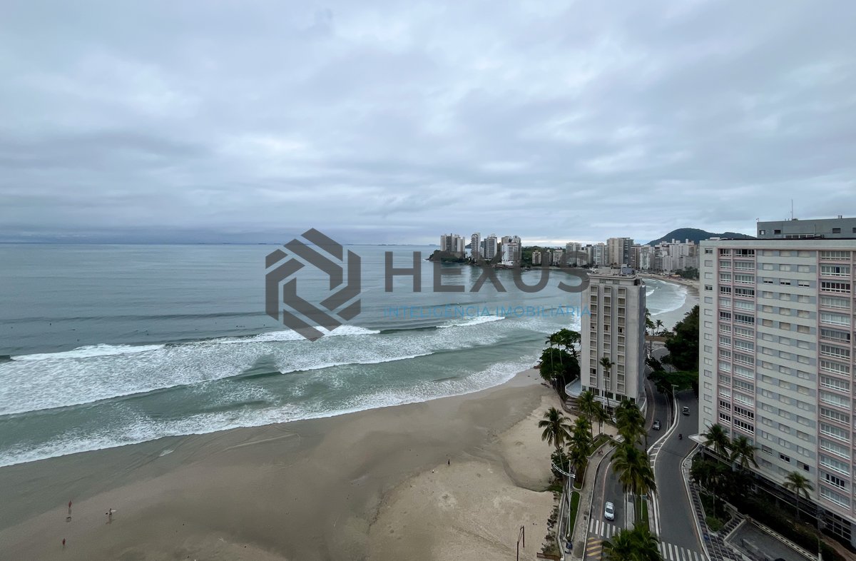 Foto 30 de Apartamento frente mar com vista mar e lazer nas Pitangueiras, Guarujá